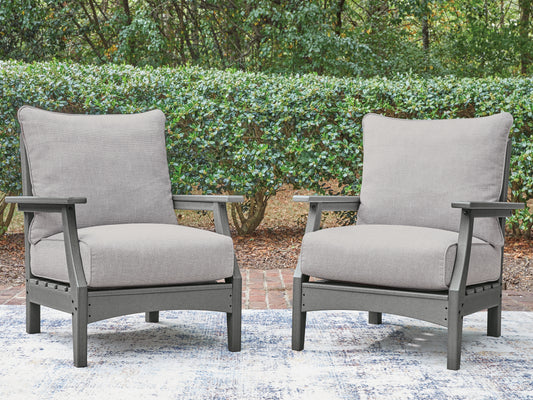 Cape Furniture Outlet - Ashley Furniture - Cove Beach Outdoor - Lounge Chair w/Cushion (Set of 2) - PCP803-820