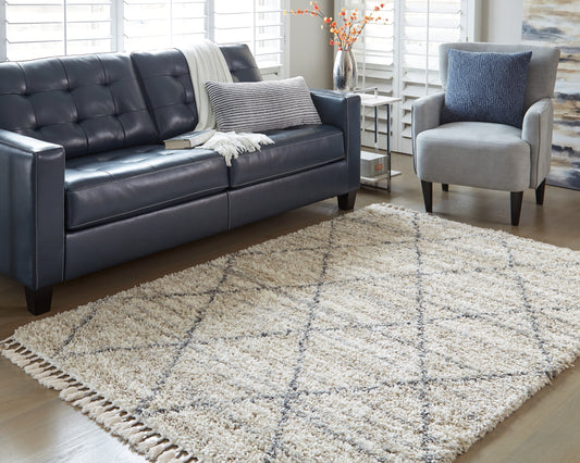 Cape Furniture Outlet - Ashley Furniture - Abdalah Rug - 5' x 7' Rug / Beige/Gray - R404622