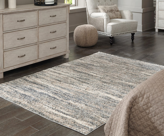 Cape Furniture Outlet - Ashley Furniture - Gizela Rug - 5'3" x 7'3" Rug / Ivory/Beige/Gray - R404862