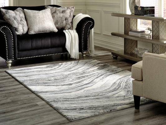 Cape Furniture Outlet - Ashley Furniture - Wysdale Rug - 7'10" x 10'3" Rug / Ivory/Gray - R404901