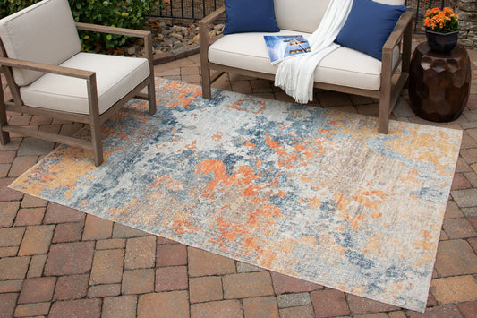 Cape Furniture Outlet - Ashley Furniture - Wraylen Rug - 5'3" x 7' Rug / Multi - R405052
