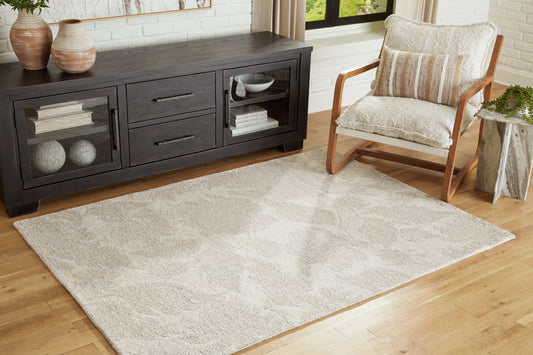 Cape Furniture Outlet - Ashley Furniture - Chadess Rug - 5' x 7' Rug / Linen/Taupe - R406362