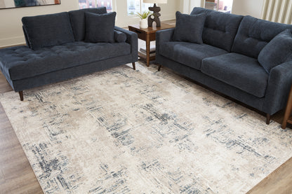 Cape Furniture Outlet - Ashley Furniture - Gentor Rug - 8' x 10' Rug / Blue/Ivory - R406521