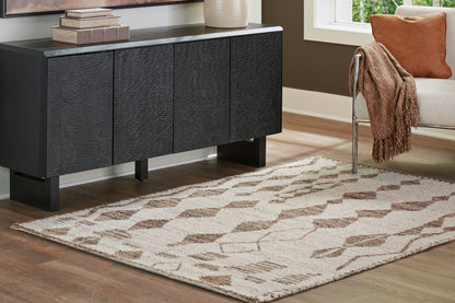 Cape Furniture Outlet - Ashley Furniture - Brettler Rug - 8' x 10' Rug / Beige/Brown - R406791