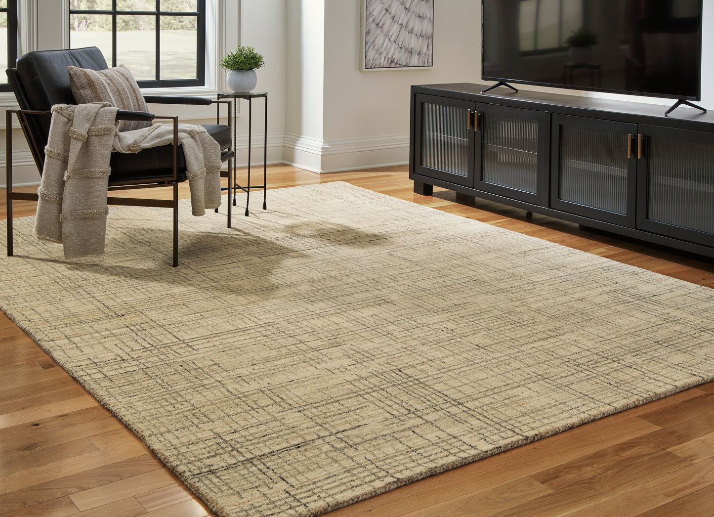Cape Furniture Outlet - Ashley Furniture - Janston Rug - 5' x 7' Rug / Ivory/Gray/Tan - R406862