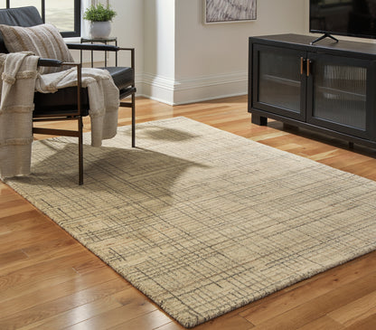 Cape Furniture Outlet - Ashley Furniture - Janston Rug - 5' x 7' Rug / Ivory/Gray/Tan - R406862