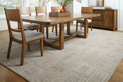Cape Furniture Outlet - Ashley Furniture - Brickburgh Rug - 10' x 14' Rug / Gray/Ivory/Honey - R406900