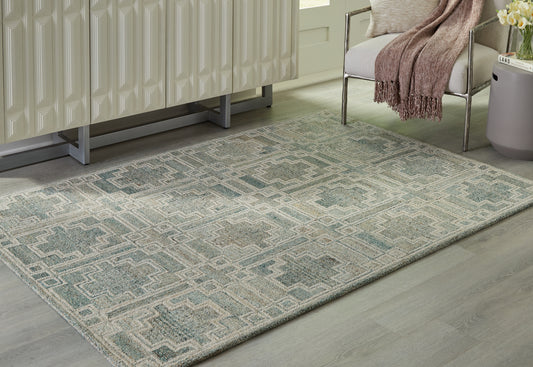 Cape Furniture Outlet - Ashley Furniture - Jossland Rug - 5' x 7' Rug / Green/Ivory - R406912