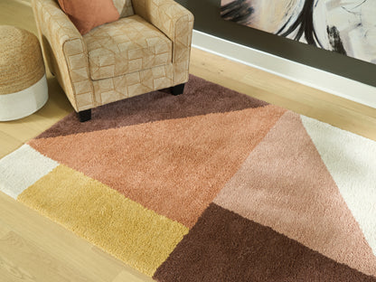 Cape Furniture Outlet - Ashley Furniture - Gailmore Rug - 8' x 10' Rug / Cream/Pink/Ocher - R407171