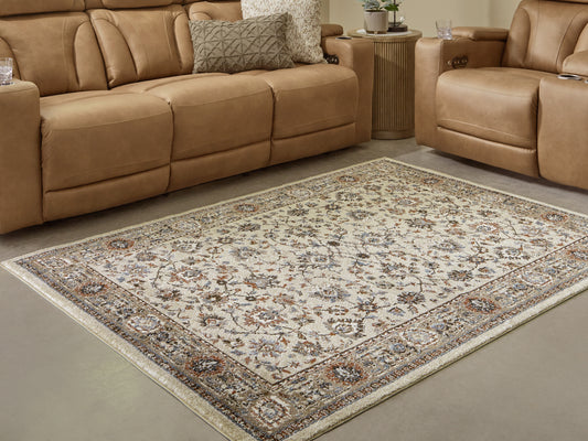 Cape Furniture Outlet - Ashley Furniture - Beritham Rug - Large Rug / Blue/Brown/Beige - R407261