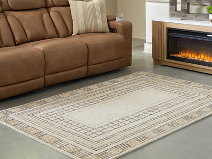 Cape Furniture Outlet - Ashley Furniture - Idaman Rug - Medium Rug / Taupe/Brown - R407292