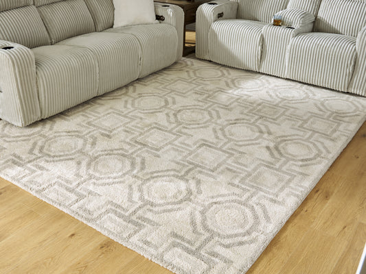 Cape Furniture Outlet - Ashley Furniture - Maconville Rug - Large Rug / Ivory/Gray - R407321