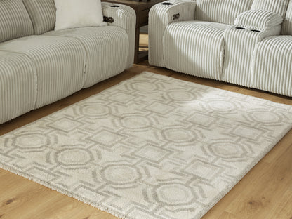 Cape Furniture Outlet - Ashley Furniture - Maconville Rug - Medium Rug / Ivory/Gray - R407322