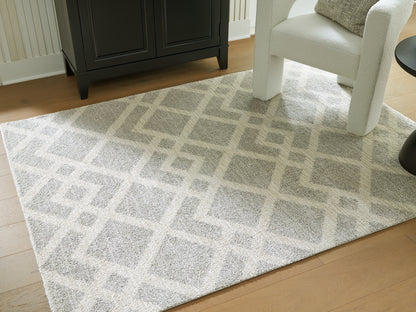 Cape Furniture Outlet - Ashley Furniture - Unawick Rug - Medium Rug / Gray/Ivory - R407332