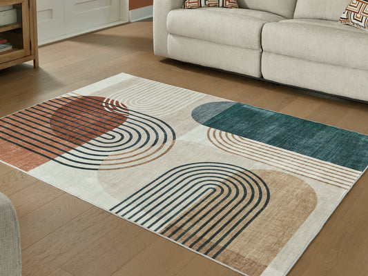 Cape Furniture Outlet - Ashley Furniture - Farrendale Rug - Washable 8' x 10' Area Rug / Multi - R407381