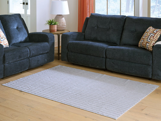 Cape Furniture Outlet - Ashley Furniture - Worthley Rug - Washable 8' x 10' Area Rug / Gray - R407451