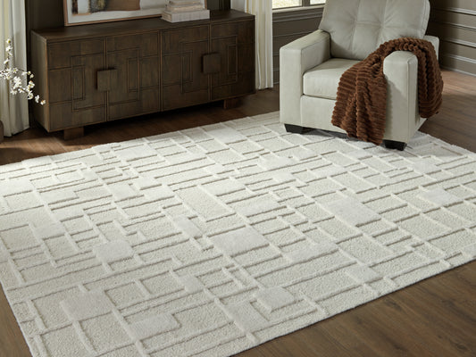 Cape Furniture Outlet - Ashley Furniture - Empriss Rug - 7'8" x 10' Area Rug / Ivory - R407621
