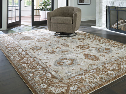 Cape Furniture Outlet - Ashley Furniture - Ainswick Rug - Memory Foam Large Rug / Brown/Beige/Gray - R407881