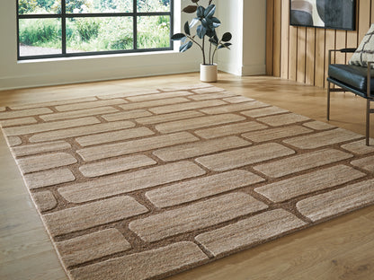 Cape Furniture Outlet - Ashley Furniture - Orest Rug - Large Rug / Brown - R407981