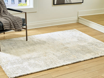 Cape Furniture Outlet - Ashley Furniture - Raif Rug - Medium Rug / Gray/White/Cream - R408082