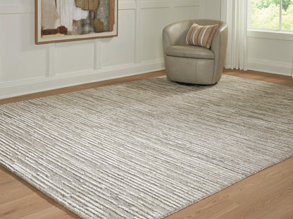 Cape Furniture Outlet - Ashley Furniture - Eljory Rug - Extra Large Rug / Gray - R408200