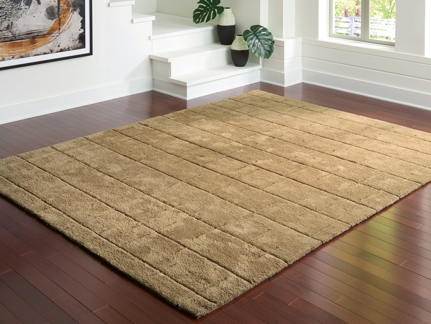 Cape Furniture Outlet - Ashley Furniture - Luzmont Rug - Large Rug / Golden Brown - R408371