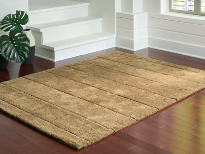 Cape Furniture Outlet - Ashley Furniture - Luzmont Rug - Medium Rug / Golden Brown - R408372
