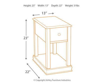 Breegin Chairside End Table