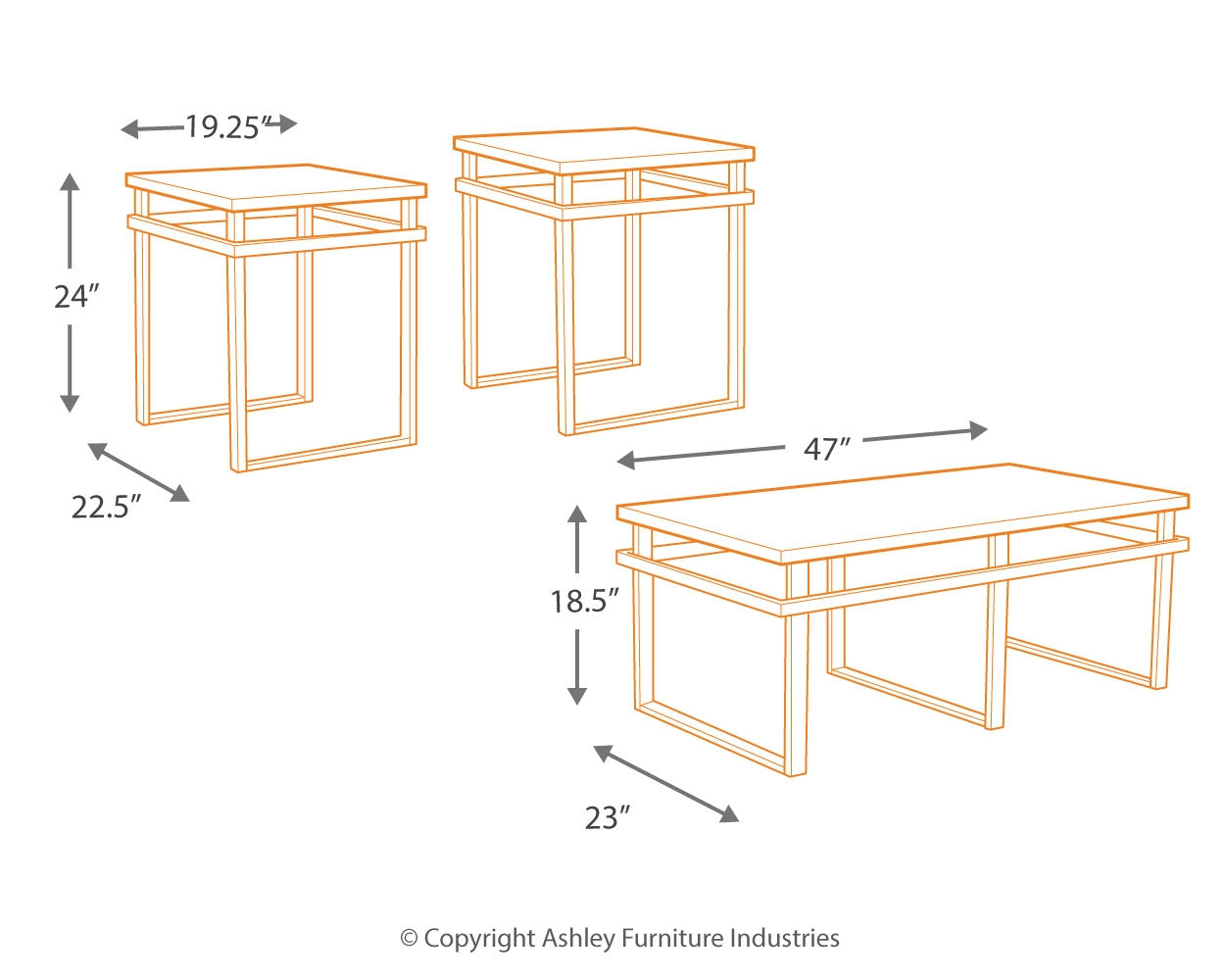 Laney Table (Set of 3)