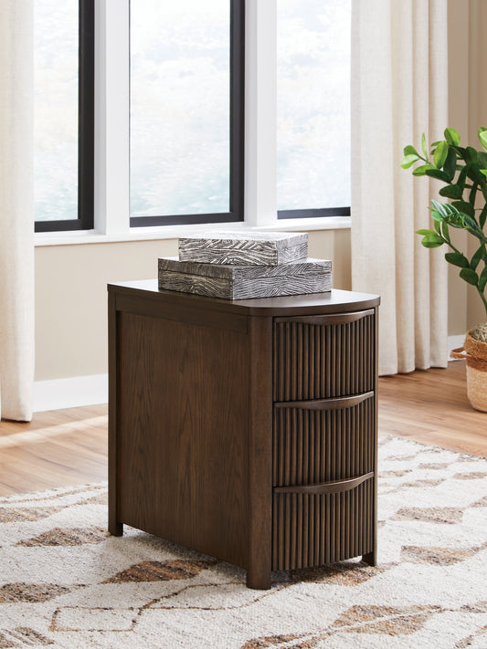 Cape Furniture Outlet - Ashley Furniture - Camdill Chairside End Table - Chair Side End Table / Dark Brown - T208-217