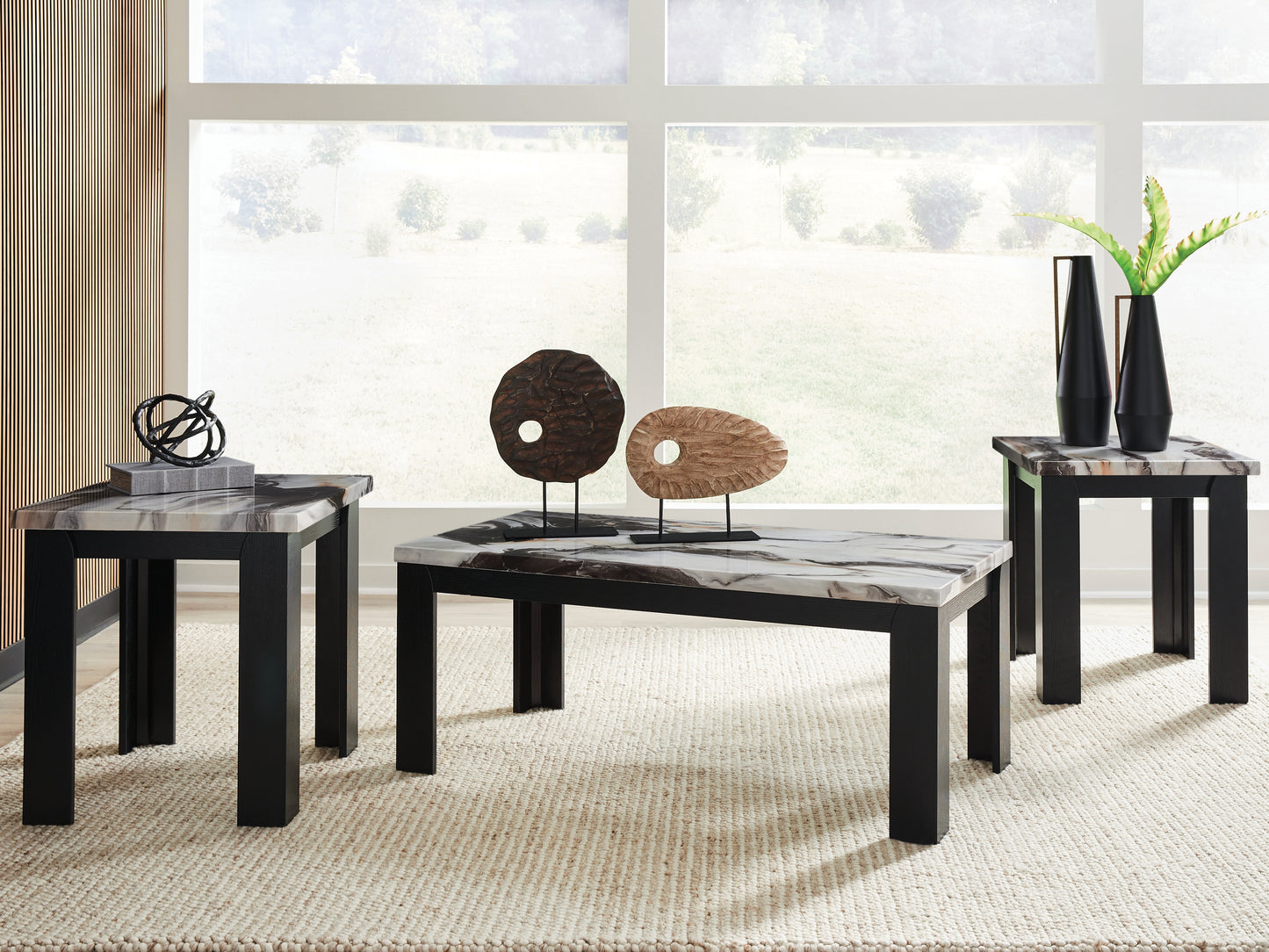 Cape Furniture Outlet - Ashley Furniture - Jazmore Table (Set of 3) - Occasional Table Set (3/CN) / Dark Brown - T255-13