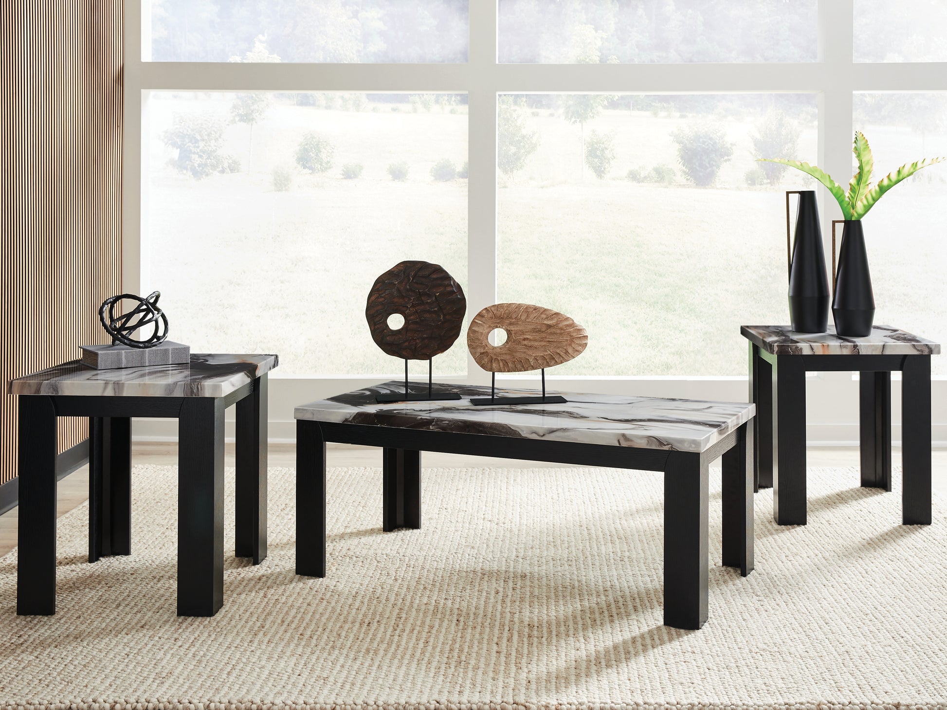 Cape Furniture Outlet - Ashley Furniture - Jazmore Table (Set of 3) - Occasional Table Set (3/CN) / Dark Brown - T255-13