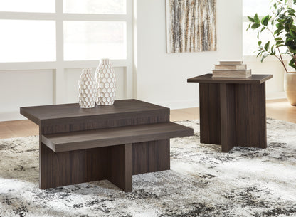 Cape Furniture Outlet - Ashley Furniture - Zendex Table (Set of 2) - Occasional Table Set (Set of 2) / Brown - T304-12