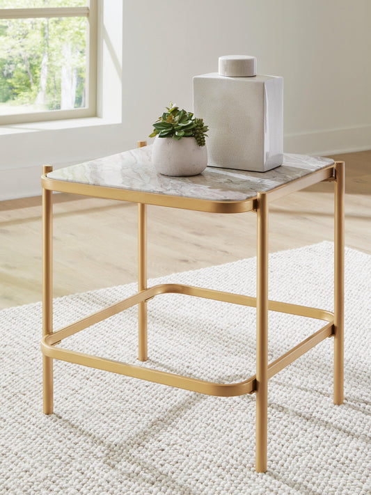 Cape Furniture Outlet - Ashley Furniture - Manor Stone End Table - Square End Table - T312-2