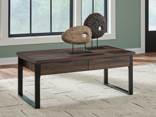 Cape Furniture Outlet - Ashley Furniture - Wickman Falls Coffee Table - Rectangular Cocktail Table - T318-1