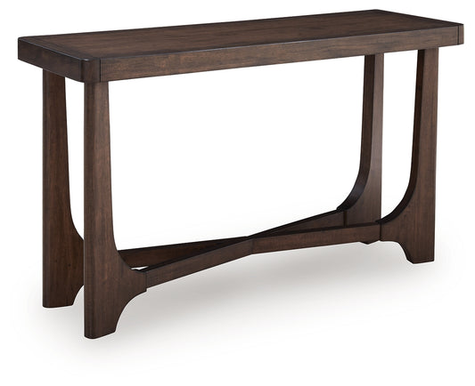 Cape Furniture Outlet - Ashley Furniture - Korestone Sofa Table - Sofa Table / Dark Brown - T438-4