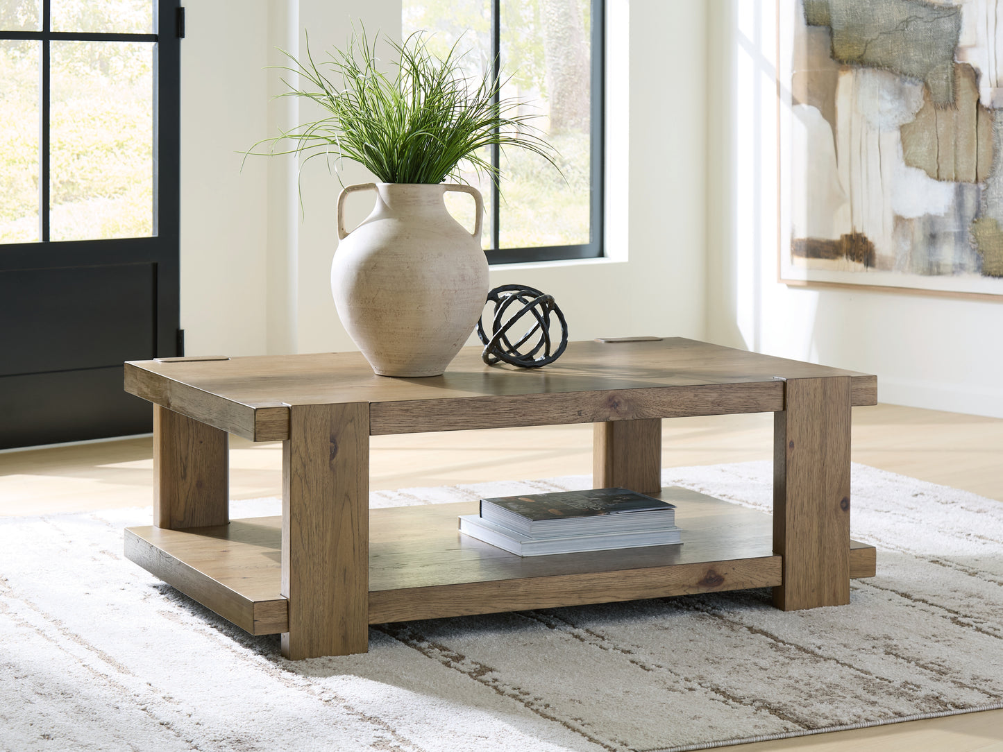 Cape Furniture Outlet - Ashley Furniture - Flangren Coffee Table - Rectangular Cocktail Table - T553-1