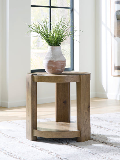 Cape Furniture Outlet - Ashley Furniture - Flangren End Table - Round End Table - T553-6