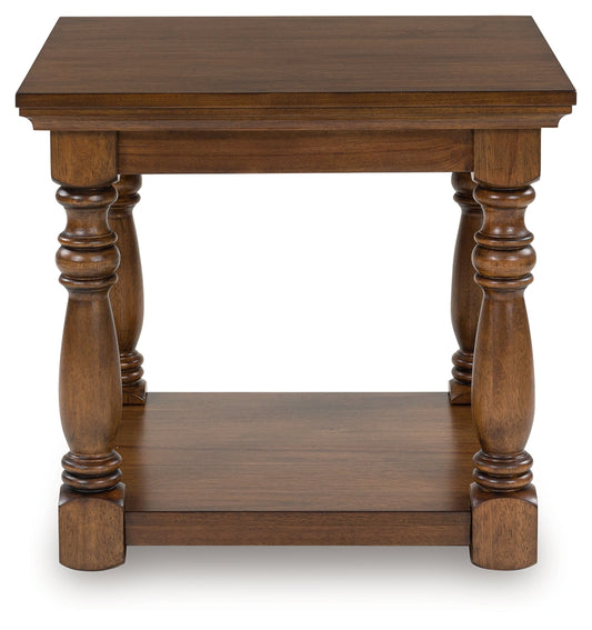 Cape Furniture Outlet - Ashley Furniture - Sturlayne End Table - Rectangular End Table / Brown - T609-3
