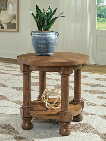 Cape Furniture Outlet - Ashley Furniture - Chadworth End Table - Round End Table - T614-6