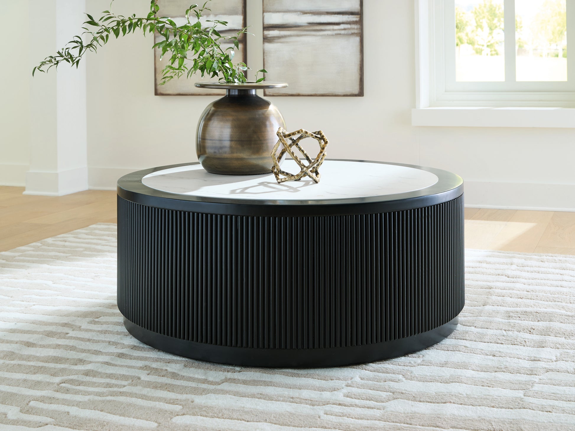 Cape Furniture Outlet - Ashley Furniture - Grayman Coffee Table - Round Cocktail Table - T650-8