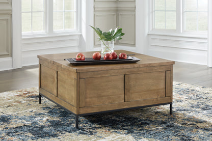 Cape Furniture Outlet - Ashley Furniture - Torlanta Lift-Top Coffee Table - Lift Top Cocktail Table / Brown - T686-9