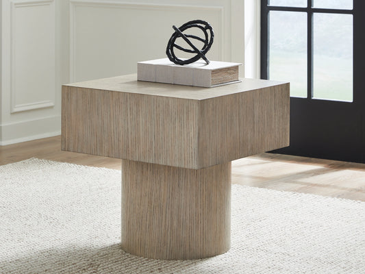 Cape Furniture Outlet - Ashley Furniture - Jorielyn End Table - Square End Table / Light Grayish Brown - T712-2