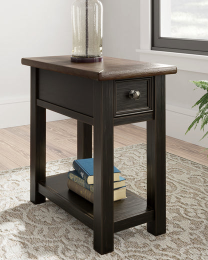 Cape Furniture Outlet - Ashley Furniture - Tyler Creek Chairside End Table - Chair Side End Table / Grayish Brown/Black - T736-107