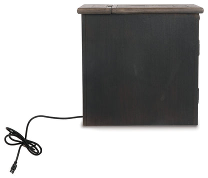 Tyler Creek Chairside End Table with USB Ports & Outlets