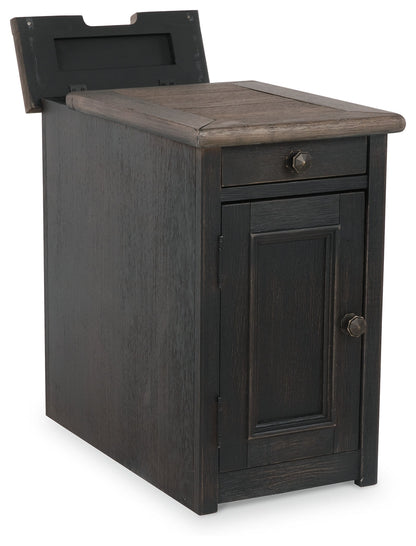 Tyler Creek Chairside End Table with USB Ports & Outlets