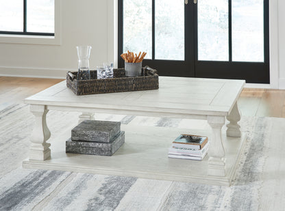 Cape Furniture Outlet - Ashley Furniture - Arlendyne Coffee Table - Rectangular Cocktail Table / Antique White - T747-1