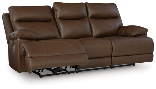 Cape Furniture Outlet - Ashley Furniture - VonRyan Living Room - PWR REC Loveseat/CON/ADJ HDRST / Tobacco - U1040018