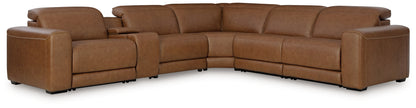 Cape Furniture Outlet - Ashley Furniture - Magic Man Sectional - 3-Piece Power Reclining Sectional Sofa / Caramel - PCU10700S2