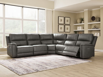 Cape Furniture Outlet - Ashley Furniture - Bleckley Sectional - 5-Piece Power Reclining Sectional / Anchor - PCU12000S4